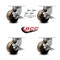 Service Caster 6 Inch Heavy Duty High Temp Phenolic Caster with Brakes and Swivel Locks, 4PK SCC-KP92S630-PHRHT-SLB-BSL-4 - alternate 4